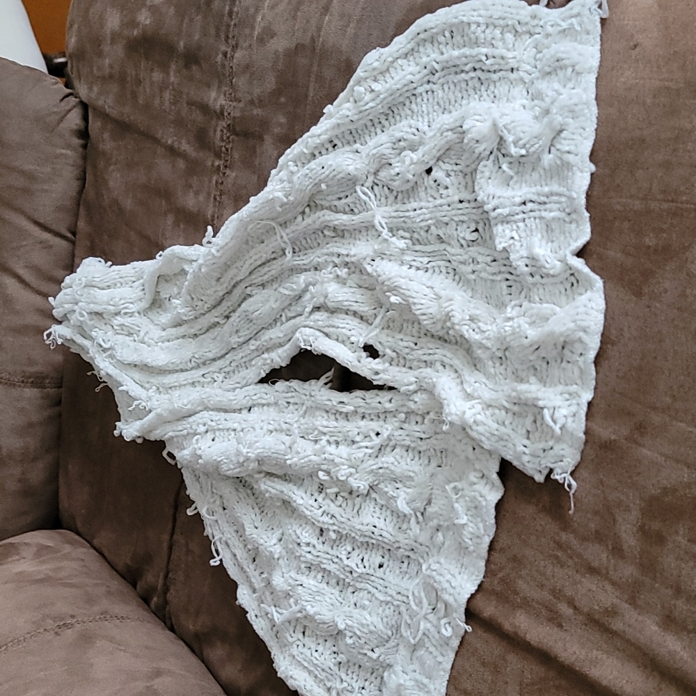 White scarf